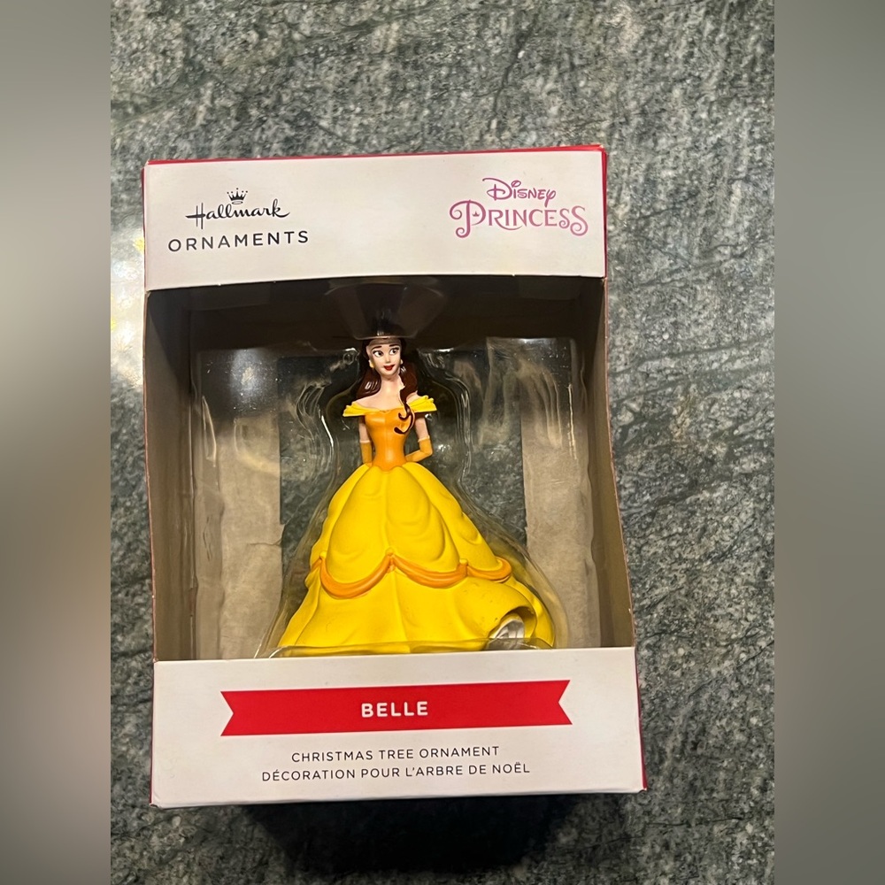Disney Belle Ornament in Yellow Dress